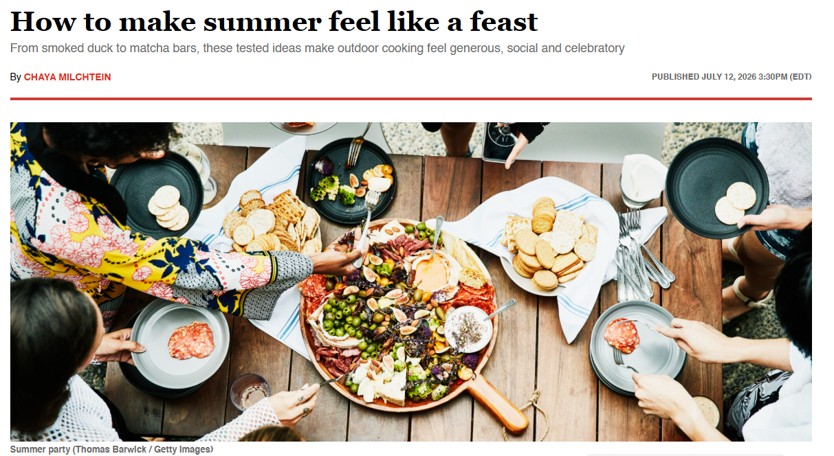 How to make summer feel like a feast